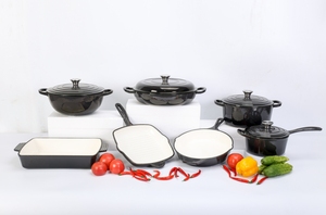 Bộ nồi chảo LOVFE bán buôn, tráng men, 7 món, chất lượng cao, bộ tốt nhất, chống dính, bằng gang - Product Image 6