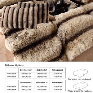 Бархатный Комплект постельного белья из искусственного меха кролика - Product Image 6