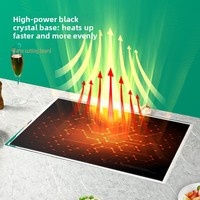 Planche chauffante électrique encastrable en acier inoxydable pour restaurant, température réglable, écologique, pour buffet et maintien au chaud des aliments