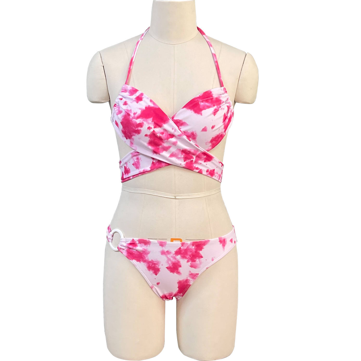 ลายพิมพ์สีแดงกุหลาบ