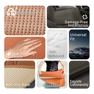 Cojín de asiento Anjuny con extensión de pierna Cur memoria espuma reposapiés todo en uno cojín largo para asiento de conductor Coche - Product Image 5