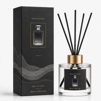 Diffuseur à bâtonnets 100 ml Marque Blanche, Logo Personnalisé, Parfum d'ambiance de Luxe, OEM ODM, Huile Parfumée, Écologique, Sans Danger pour les Enfants