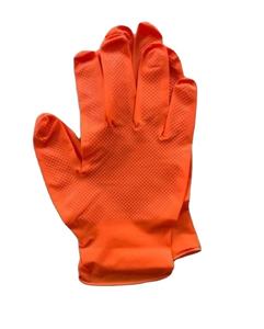 Guantes de nitrilo con agarre de diamante de grado industrial <span class=keywords><strong>CE</strong></span> estándar desechables guantes resistentes de nitrilo grueso - Product Image 1