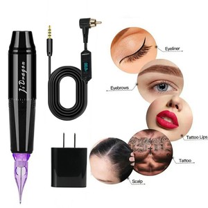 JiDragon popolare macchina del tatuaggio senza fili LCD schermo Display Cordless macchina PMU senza vibrazioni e rumore per il tatuaggio del sopracciglio - Product Image 6