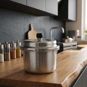 <b>Pressure</b> <b>Cooker</b> with Plastic Handle and Lid Explosion-Proof for Gas and <b>Induction</b> <b>Cookers</b> - Product Image 3