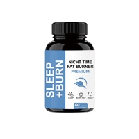 Capsules Brûle-Graisse pour Adultes Marque Blanche pour la Perte de Poids Nocturne et le Soutien du Sommeil, Stimulant Métabolique PM, 60 Gélules