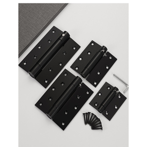 Stainless Steel Automatic Double Door Hinges Self-Closing <b>Rebound</b> for Inward Outward Opening Half-Height Free Demin Door Hinges - Product Image 3
