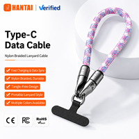 Cordon de téléphone tressé en nylon durable avec crochet métallique, sangle universelle pour téléphone à porter en bandoulière, cordon réglable pour le cou pour une utilisation mains libres