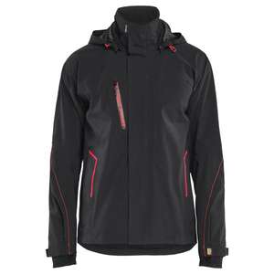 BLAKLADER - 448319179956XS Veste imperméable stretch Noir/Rouge-EAN 7330509948040 PROTECTION TOUT TEMPS - Product Image 1