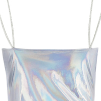 Robe d'été décontractée personnalisable pour filles, style haute couture, avec volants, motif uni, en satin, service ODM, jupe à bretelles bleue