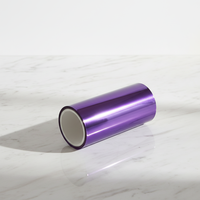 Film PET violet translucide, feuille de polyester colorée, résistant aux UV, rouleau décoratif pour écran rétroéclairé