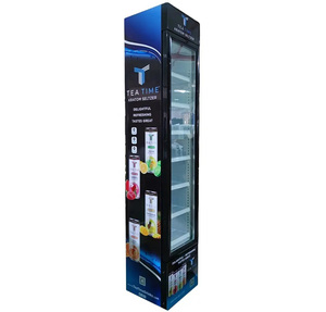 SD105B Upright <strong>Slim</strong> Display <strong>Freezer</strong> with Glass Door Frozen Food Ice Cream Promotion Showcase <strong>Freezer</strong> - Product Image 4