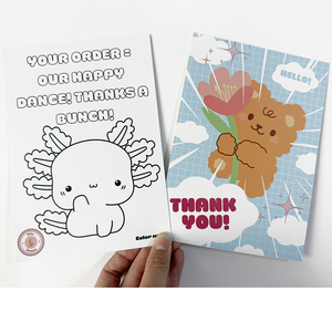 Thiệp cảm ơn quảng cáo, thiệp chúc mừng in logo tùy chỉnh, thiết kế màu sắc đầy đủ, số lượng đặt hàng tối thiểu thấp - Product Image 4