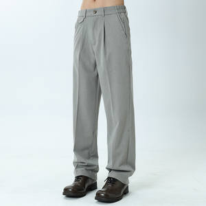 Pantalones <span class=keywords><strong>de</strong></span> Traje Rectos A25Aka+KA-8 <span class=keywords><strong>para</strong></span> <span class=keywords><strong>Hombre</strong></span>, Otoño 2025, Nuevo Estilo Casual, Elegante, <span class=keywords><strong>de</strong></span> Alta Gama, con Caída, Elásticos, Holgados, con Botones - Product Image 3