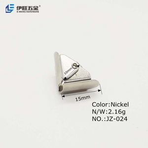 Porte-badges en métal argenté YIWANG, clips pour badges, porte-cartes d'identité - Product Image 3