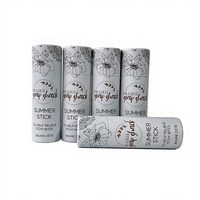 100% boîte ronde de déodorant écologique Push up crème solaire emballage conteneur baume à lèvres Kraft carton papier Tube résistant à l'huile