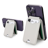 Yuzhou mode minimaliste magnétique carte manchon avec miroir de courtoisie téléphone de bureau support support pliable magnétique porte-carte