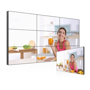 หน้าจอ LCD ขนาด 55 นิ้ว สำหรับต่อประกอบแบบแผง  หน้าจอต่อแบบไร้รอยต่อ 3.5 มม. สำหรับงานแสดงสินค้า  จอวิดีโอวอลล์ - Product Image 1