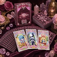 Fabricant professionnel à 100 % : Jeu de cartes Oracle et de Tarot imprimées couleur or, 350 g/m², personnalisées, pour la création de cartes familiales et de cartes de jeu de société