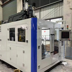 Machine de soufflage par extrusion automatique pour <span class=keywords><strong>jerrycan</strong></span> en plastique HDPE/PETG et réservoir d'<span class=keywords><strong>eau</strong></span> pure avec moteur et roulement Mitsubishi PLC - Product Image 1