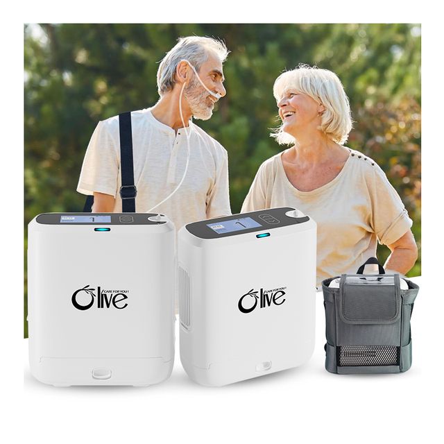 OLIVE Mobile PSA Oxygen Concentrator 4l Mini Oxygene Concentrator Compressor Portable 4 Litre Oxygen-Concentrator With Battery