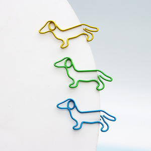 10 Jahre Fabrik Großhandel Kreative Magnetische Multi-Form Metall Farbe Dackel Büroklammern Lesezeichen Studenten Papiere Tests - Product Image 2