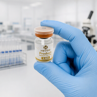 Autocollants personnalisés pour flacons de peptides 3 ml, autocollants pour flacons imprimés en feuille d'or avec options de forme personnalisées pour l'emballage de produits de laboratoire