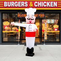 Bingo personnalisé gonflable Skydancer Tube Man Chef Air Dancer Bienvenue gonflable Publicité Air Dancer pour hôtel et restaurants