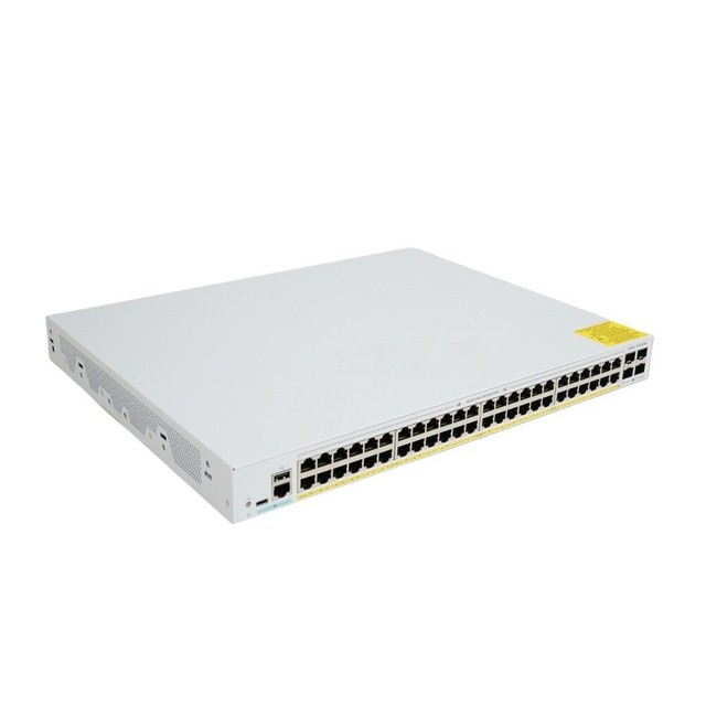 C1200-48P-4X 48-Port PoE Ethernet Switch with QoS SNMP VLAN Support Stackable 176Gbps Capacity Managed Ethernet Network Switch