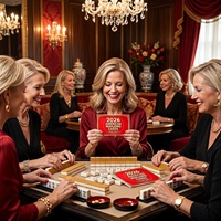Neue Amerikanische Mahjong-Karten 4er-Set, Großdruck Mahjong-Spiel Referenzkarten, Mahjong-Regelhilfe-Karten für Tischspiel-Zubehör