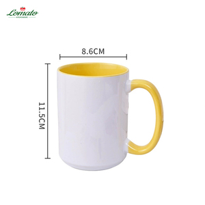 Tazza in Ceramica da 450ml con Doppio Colore Interno, Personalizzabile con Trasferimento Termico, Nuovo Design, Vendita all'Ingrosso - Product Image 5