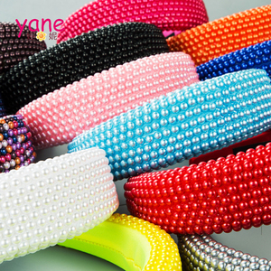 Diadema de esponja de bienvenida personalizada para niñas, multicolor, perlas de color puro - Product Image 2
