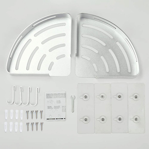 Bonito diseño autoadhesivo latón antiguo <span class=keywords><strong>accesorios</strong></span> de <span class=keywords><strong>baño</strong></span> conjunto ducha Caddy cesta autoadhesiva montado en la pared ducha Caddy - Product Image 4