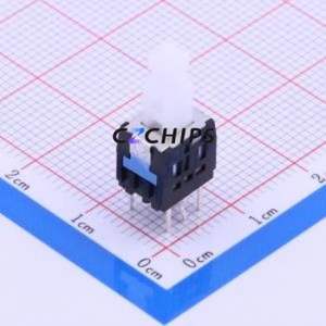 SPPH430200 Push Button Switch Through hole Component (THT) Switch No Lock Square Button Through Hole 100mA - Product Image 1