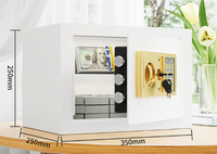 Coffre-fort domestique compact mini coffre-fort électronique à combinaison coffre-fort financier de bureau coffre-fort mural