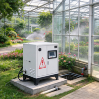 Système de brumisation haute pression extérieur pour jardin, patio, refroidissement et humidification paysagère, effet de brouillard pour cour