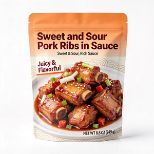 Sachet alimentaire personnalisé en aluminium de qualité alimentaire avec fermeture éclair, résistant à la chaleur, pour l'emballage du bœuf braisé au <span class=keywords><strong>vin</strong></span> <span class=keywords><strong>rouge</strong></span> - Product Image 4