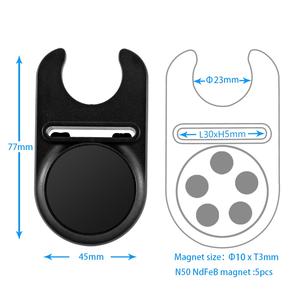 Parabrisas de tablero de rotación 360, soporte de montaje magnético Universal para coche, soporte de succión ajustable para teléfono móvil - Product Image 5