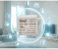SNE SE32F-SS-105DM 12.8V Relais Électromagnétique Pneumatique à Commande Flash NC/NO 12 Canaux 4 Broches Relais Intelligent Sortie 277VAC