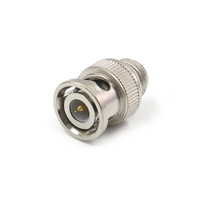 Connecteur BNC étanche BNC-002 mâle droit moulage par injection plaqué or pour câble