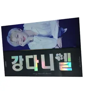 Low MOQ Double Side Print Reflective Paper Kpop Slogan Bannerタオル