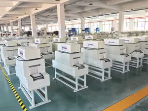 Shrink Film Packing Machine Brother Mini Small Shrink Box Bottle Heat Shrink Wrapping Tunnel Book Film Wrap Packaging Machine BSD400 83*40*20cm 0-10m/min