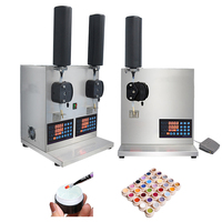 Machine de remplissage de gel pour ongles et cosmétiques à petite dose de haute précision, précision de ±0,1 g, équipement d'emballage à commande PLC