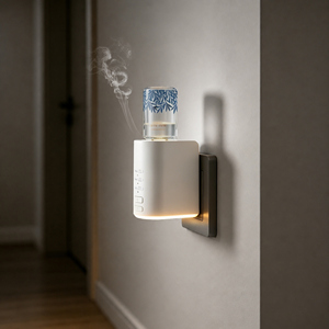 Home Wall Mounted Waterless Scent Diffuser <b>Plug</b>-<b>In</b> Essential Oil Aroma Diffuser with 3 Diffusion Modes and Led Night <b>Light</b> - Product Image 1
