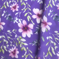 75D resistente a las arrugas 100 poliéster tejido personalizado Impresión digital flor CREP koshibo para vestidos de noche