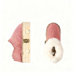 Zapatos de Moxibustión de Madera Maciza con Punta Redonda y Forro de Felpa, Dispositivo de Calefacción para el Cuidado de los Pies de Mujer - Product Image 5