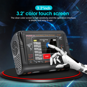 Caricabatterie Elettrico HTRC T400 Pro Duo DC 400W AC 200W 12AX2, Scaricatore RC per <span class=keywords><strong>Batterie</strong></span> LIHV, Li-Ion, NICD, <span class=keywords><strong>NIMH</strong></span>, PB, Lipo, OVP - Product Image 3