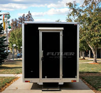 Camion de cuisine mobile 220V avec glace, pizza, café, hot-dogs, remorque de concession, chariot