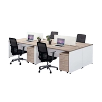 Ensemble de chaises de bureau commerciales modernes en contreplaqué E1, durables et écologiques, avec tiroirs, pour sièges simples/doubles, autoportants
