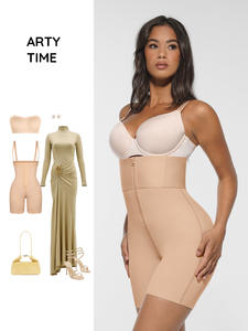 Tek parça Gaine Amincissante Femme logo tasarım Bbl vücut şekillendirici fermuar Shapewear ile kadınlar için karın kontrol popo kaldırma - Product Image 4